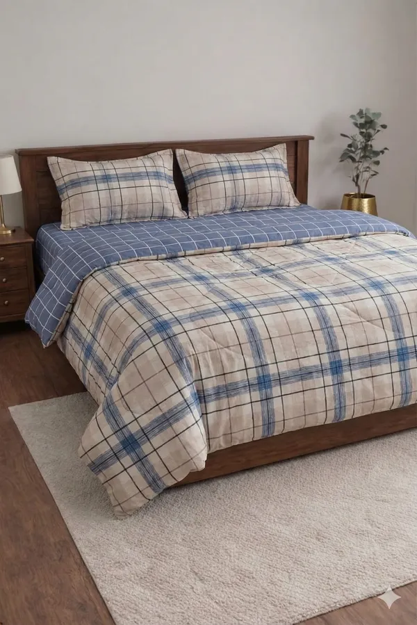 Multicolor_Cotton_Stanley_Double_Bedsheet_With_210_Thread_Count