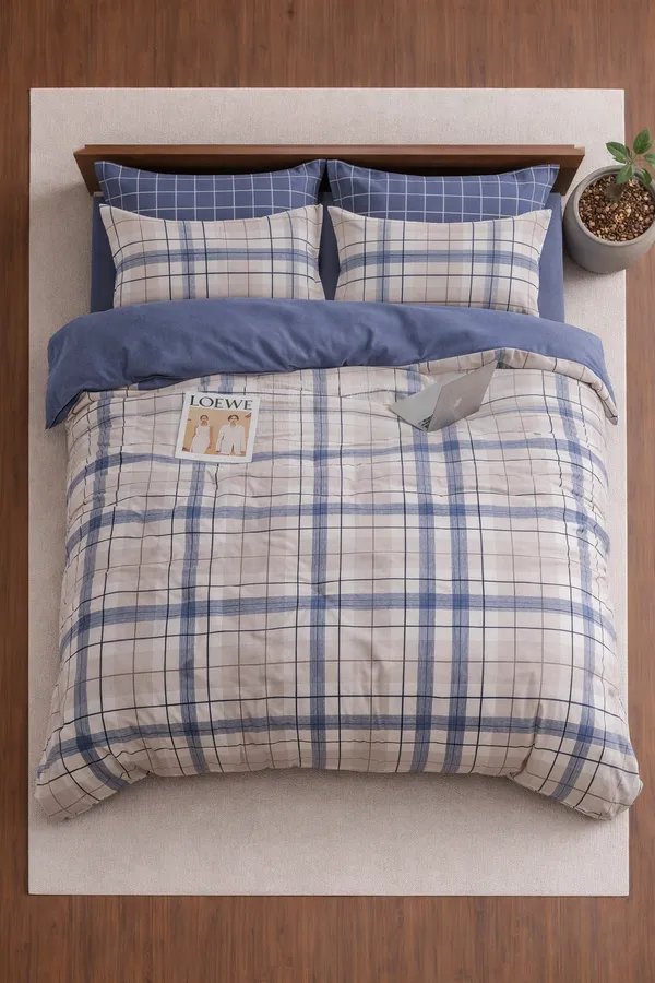 Multicolor_Cotton_Stanley_Double_Bedsheet_With_210_Thread_Count