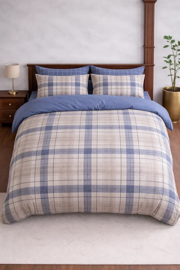 Multicolor_Cotton_Stanley_Double_Bedsheet_With_210_Thread_Count