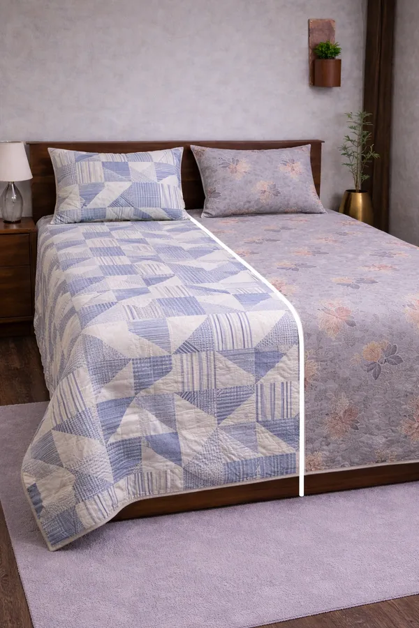 Multicolor_Cotton_Reversible_Double_Bedsheet_With_210_Thread_Count