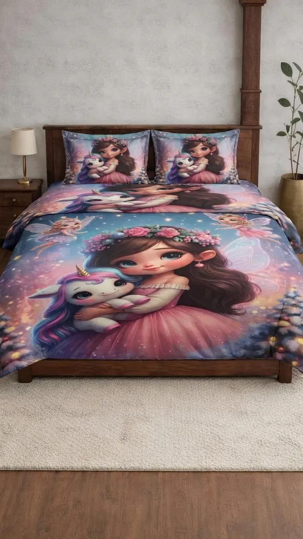 Multicolor_Cotton_Cherry_Kidz_Double_Bedsheet_With_210_Thread_Count