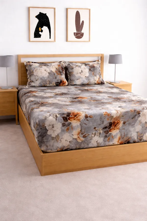 Multicolor_Cotton_Skyfit_Double_Bedsheet_With_210_Thread_Count