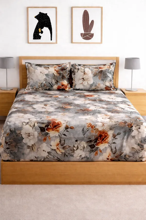 Multicolor_Cotton_Skyfit_Double_Bedsheet_With_210_Thread_Count