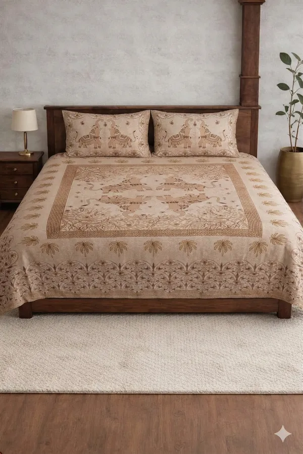 Multicolor_Cotton_Jhankar_Double_Bedsheet_With_180_Thread_Count