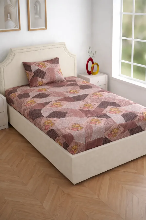 Brown_Cotton_Everyday_Single_Bedsheet