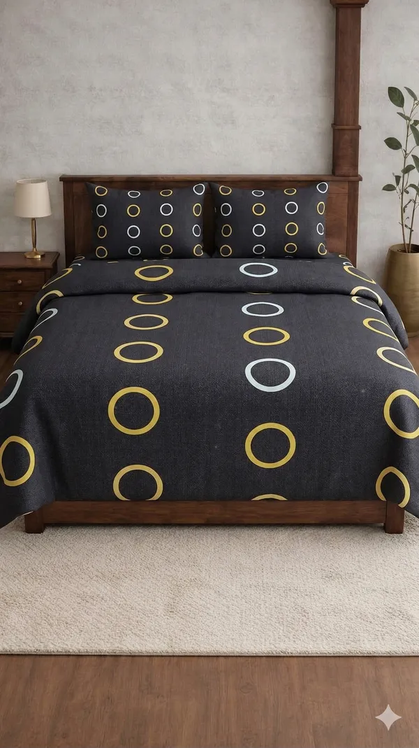 Brown_Cotton_Stanley_Double_Bedsheet_With_210_Thread_Count