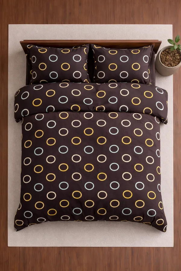 Brown_Cotton_Stanley_Double_Bedsheet_With_210_Thread_Count