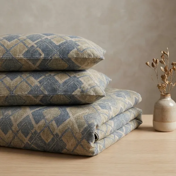 Blue_Cotton_Crown_Double_Bedsheet_With_210_Thread_Count