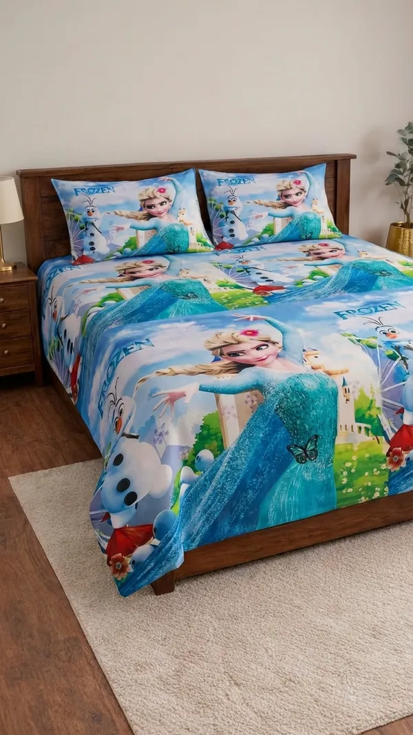 Blue_Cotton_Cherry_Kidz_Double_Bedsheet_With_210_Thread_Count