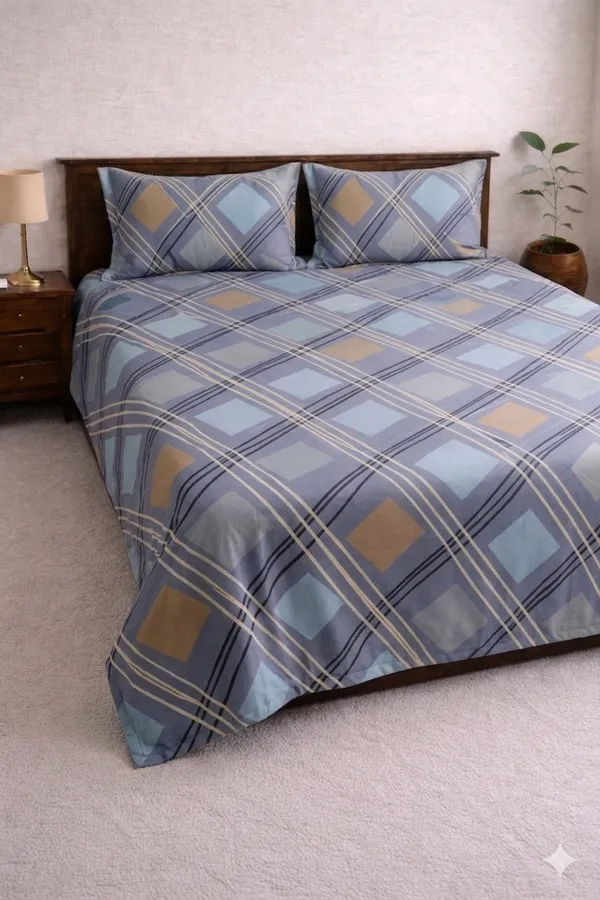 Blue_Cotton_Murphy_King_Double_Bedsheet_With_180_Thread_Count