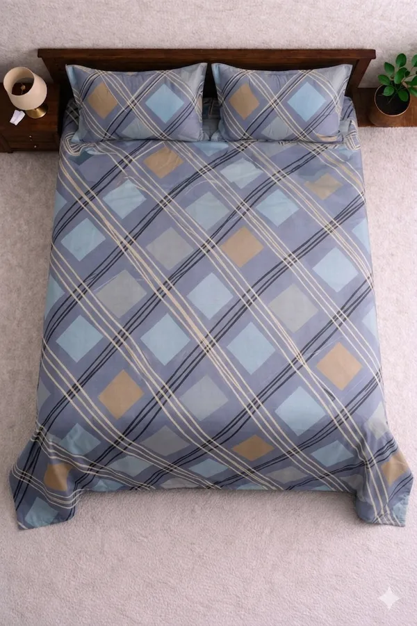 Blue_Cotton_Murphy_King_Double_Bedsheet_With_180_Thread_Count