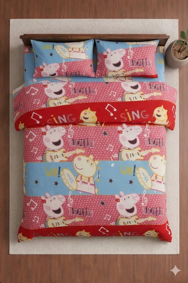 Pink_Cotton_Kids_Den_Double_Bedsheet_With_180_Thread_Count