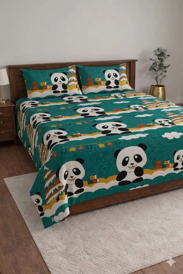 Blue_Cotton_Kids_Den_Double_Bedsheet_With_180_Thread_Count