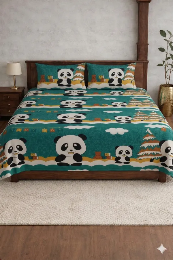 Blue_Cotton_Kids_Den_Double_Bedsheet_With_180_Thread_Count