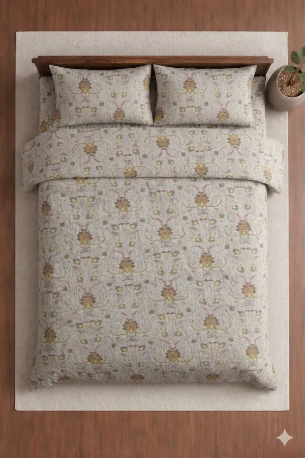Grey_Cotton_Crown_Double_Bedsheet_With_180_Thread_Count