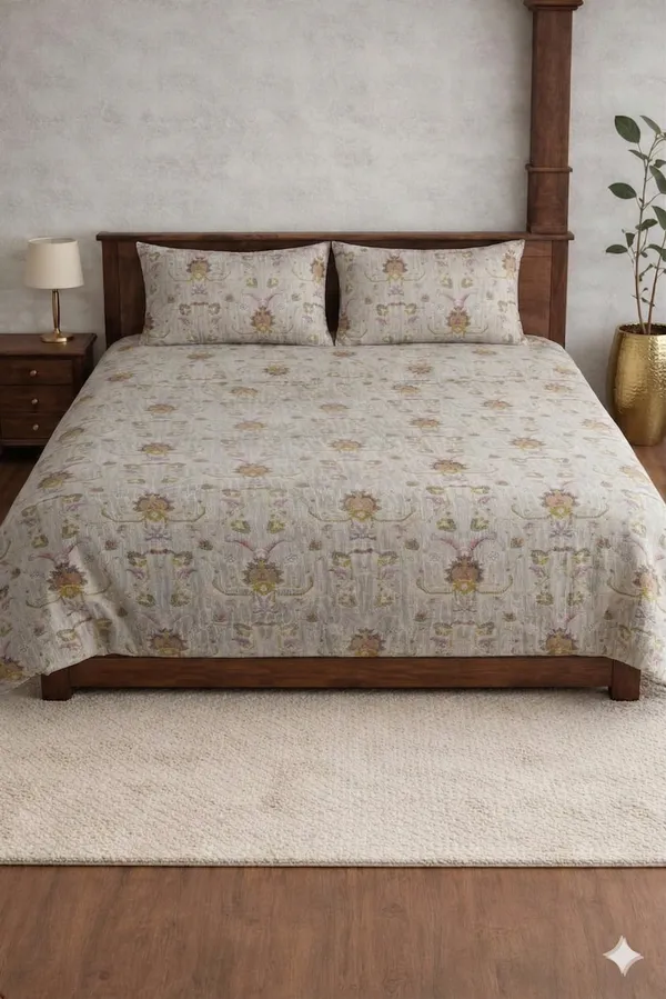 Grey_Cotton_Crown_Double_Bedsheet_With_180_Thread_Count
