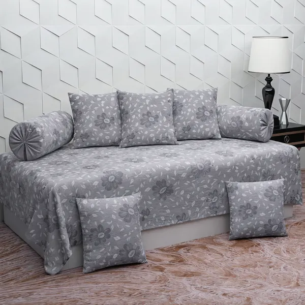 Grey_Cotton_Talk_Diwan_Bedsheet_Set_With_180_Thread_Count
