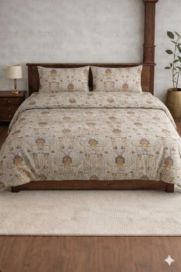 Brown_Cotton_Crown_Double_Bedsheet_With_210_Thread_Count