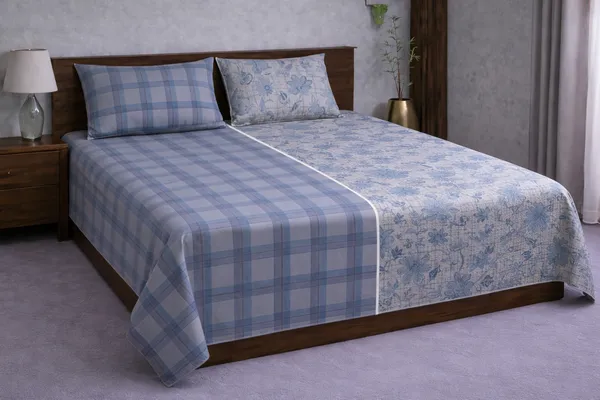 Multicolor_Cotton_Reversible_Double_Bedsheet_With_210_Thread_Count