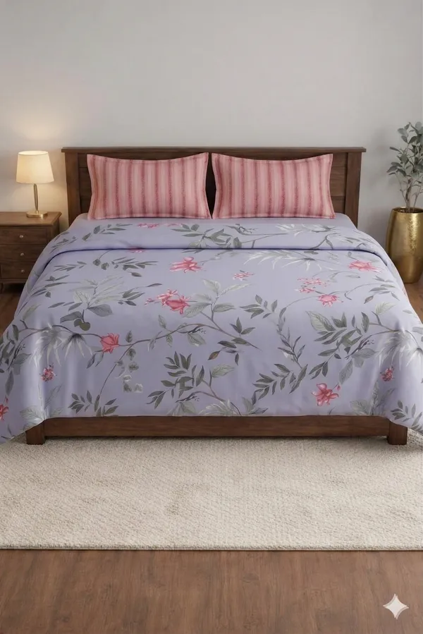 Blue_Cotton_Oscar_Double_Bedsheet_With_180_Thread_Count