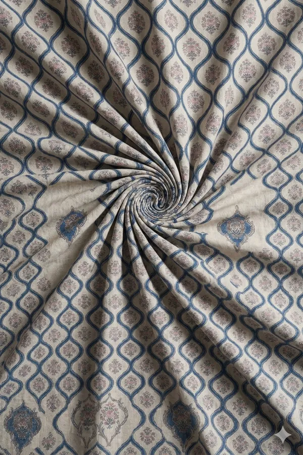 Multicolor_Cotton_Kaya_Double_Bedsheet_With_210_Thread_Count