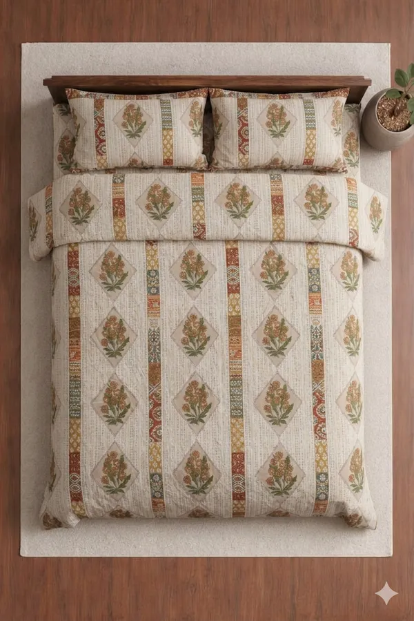 Grey_Cotton_Crown_Double_Bedsheet_With_180_Thread_Count