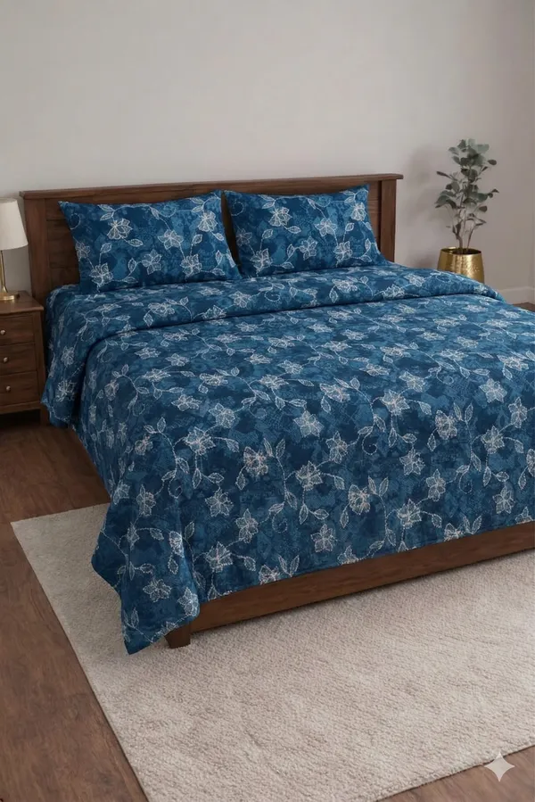 Blue_Cotton_Blue_Berry_Double_Bedsheet_With_180_Thread_Count