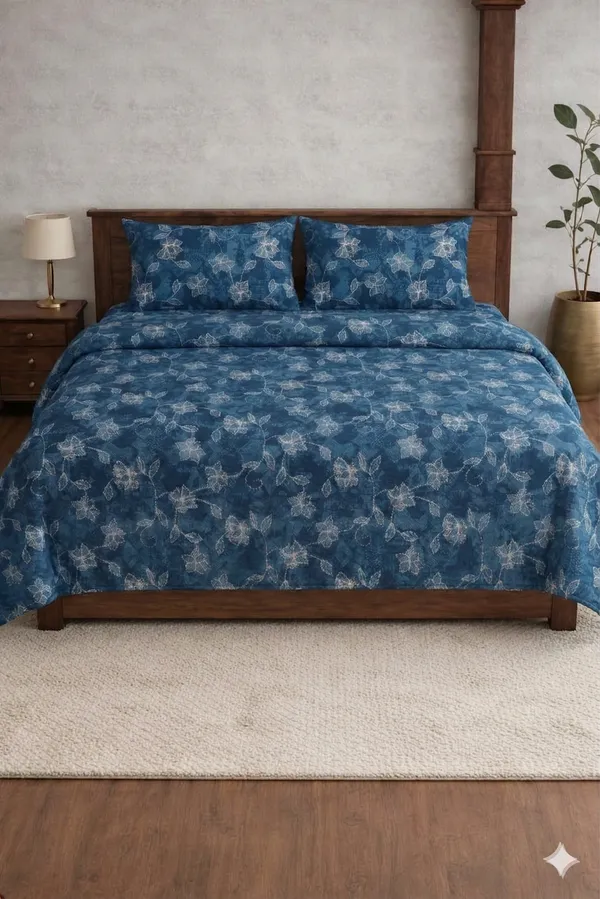 Blue_Cotton_Blue_Berry_Double_Bedsheet_With_180_Thread_Count