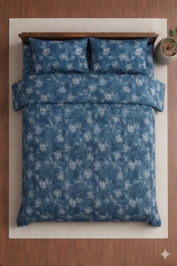 Blue_Cotton_Blue_Berry_Double_Bedsheet_With_180_Thread_Count