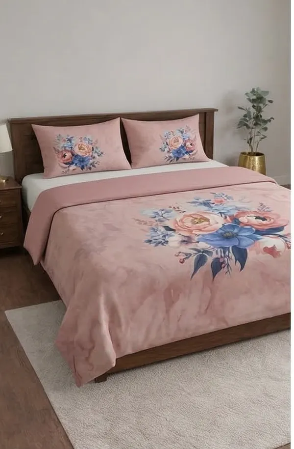Dusty_Pink_Cotton_Digi_Style_Double_Bedsheet_With_310_Thread_Count