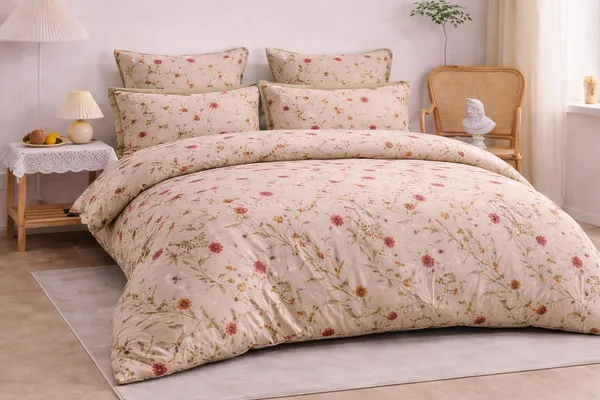 Brown_Cotton_6_Pc_Bedding_Set