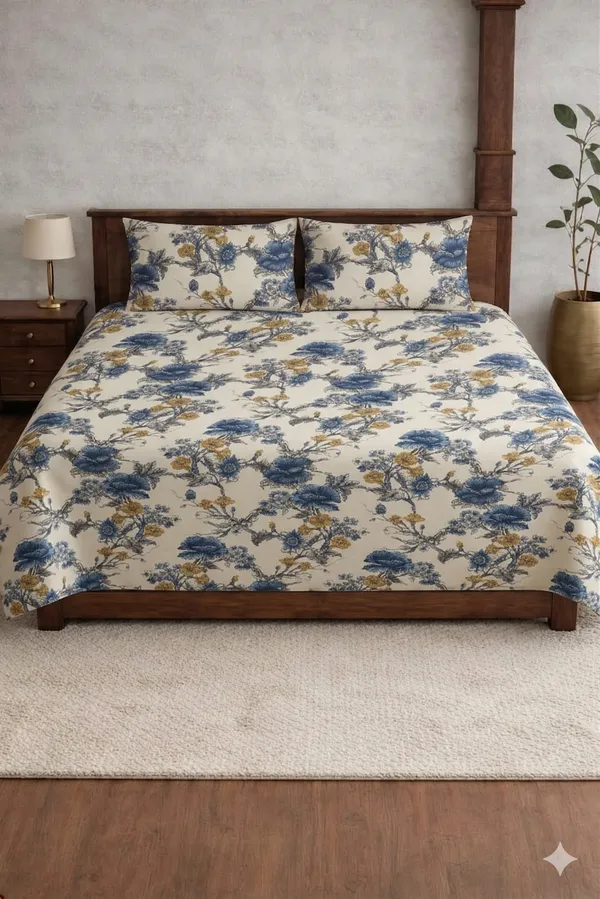 White_Cotton_Palmora_Double_Bedsheet_With_310_Thread_Count