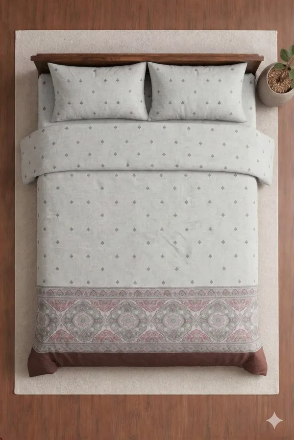 Grey_Cotton_Embrace_Double_Bedsheet_With_210_Thread_Count