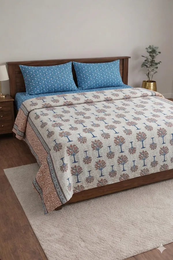 Multicolor_Cotton_Aristo_Double_Bedsheet_With_210_Thread_Count