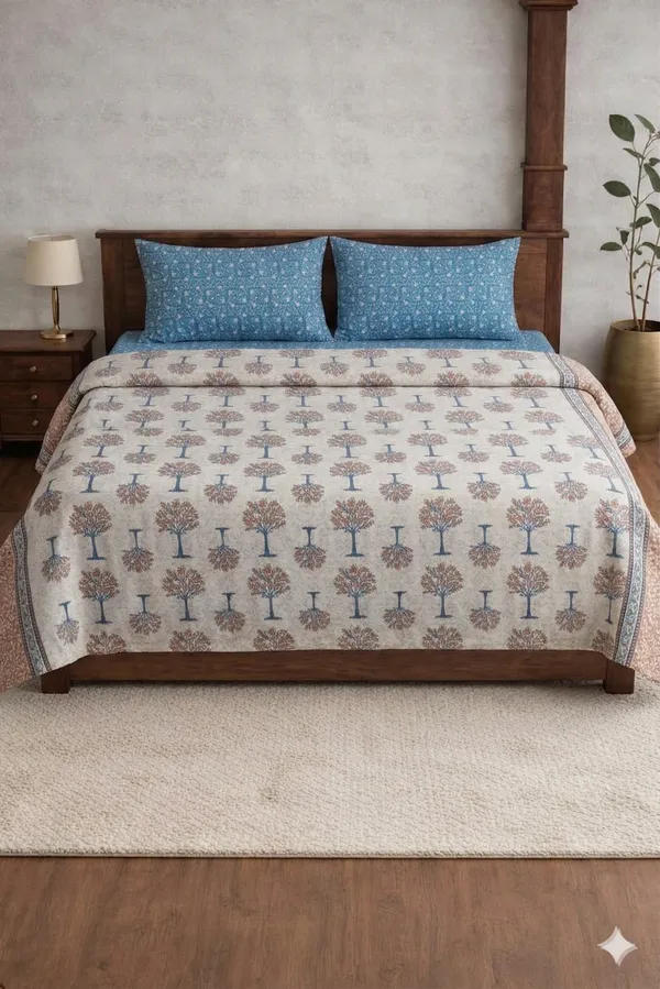 Multicolor_Cotton_Aristo_Double_Bedsheet_With_210_Thread_Count