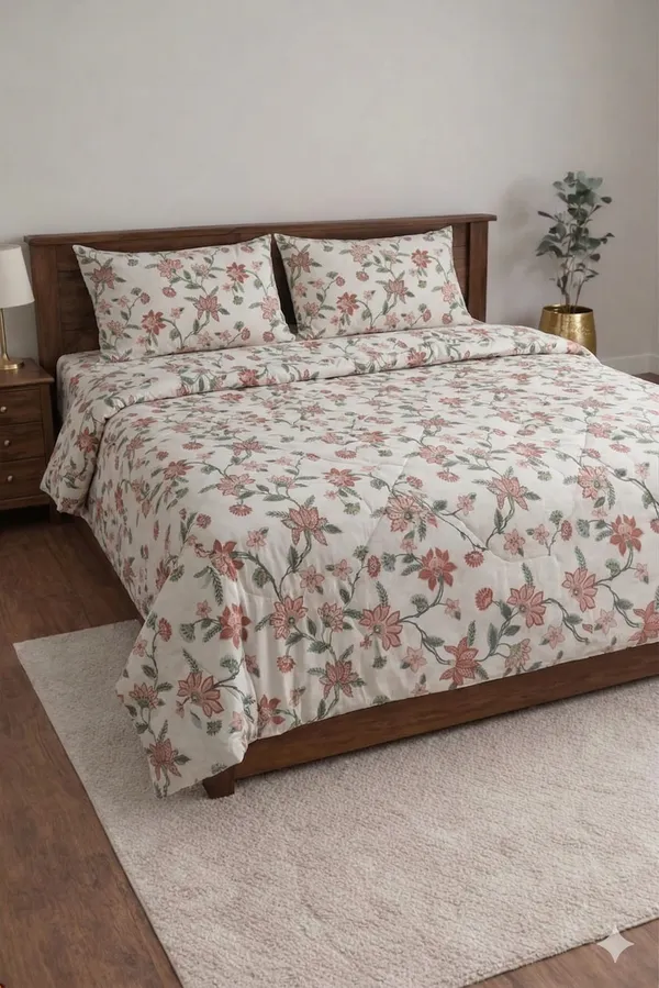 White_Cotton_Pearl_Double_Bedsheet_With_210_Thread_Count