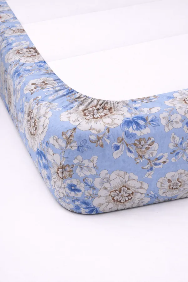 Blue_Cotton_Magnet_Double_Bedsheet_With_210_Thread_Count