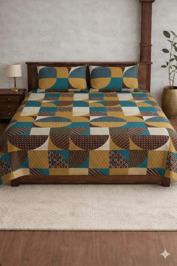 Multicolor_Cotton_Shayan_Double_Bedsheet_With_180_Thread_Count