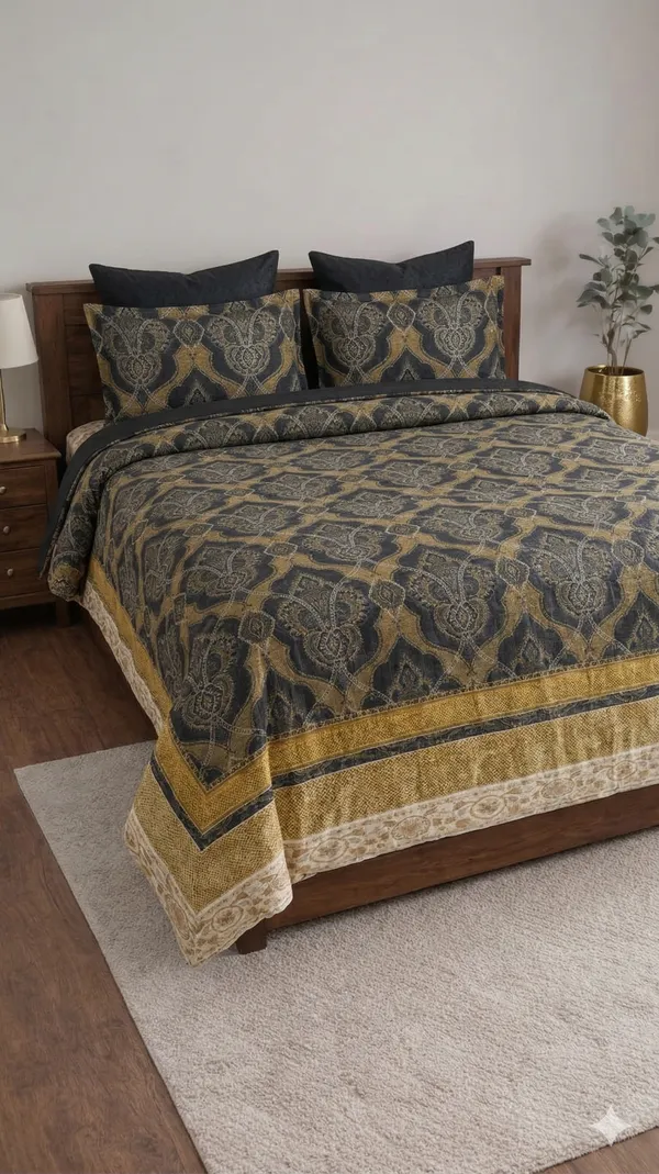 Multicolor_Cotton_Italian_Meenakari_Double_Bedsheet_With_310_Thread_Count