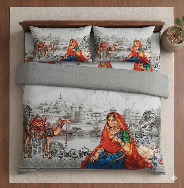 Grey_Cotton_Digi_Style_Double_Bedsheet_With_310_Thread_Count