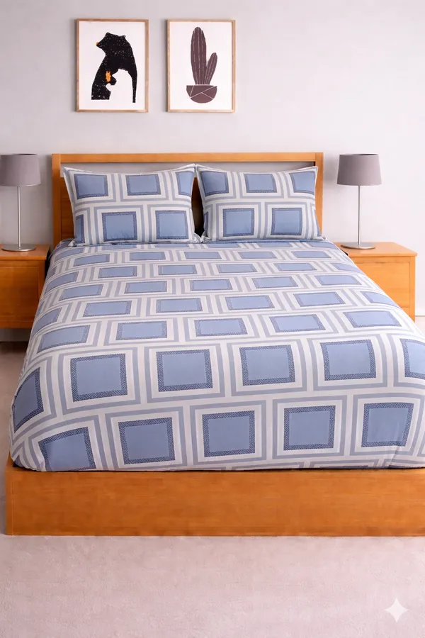 Blue_Cotton_Blue_Stone_Double_Bedsheet_With_210_Thread_Count