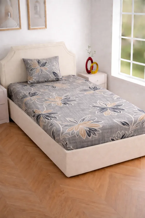 Grey_Cotton_Liberty_Single_Bedsheet