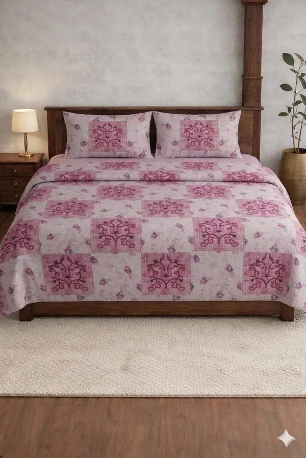 Pink_Cotton_Suzuki_Double_Bedsheet_With_180_Thread_Count