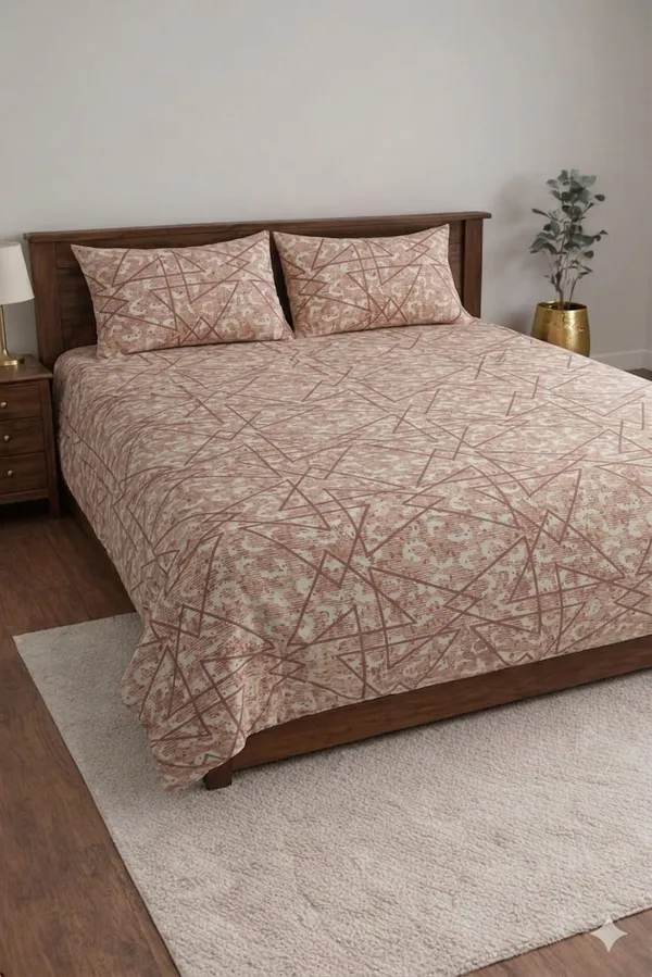 Brown_Cotton_Crown_Double_Bedsheet_With_210_Thread_Count