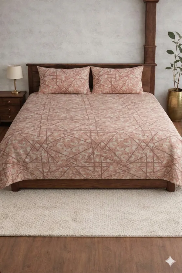 Brown_Cotton_Crown_Double_Bedsheet_With_210_Thread_Count