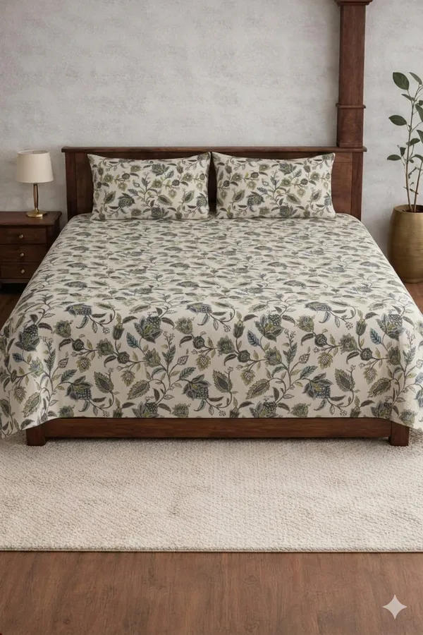 Multicolor_Cotton_Jhankar_Double_Bedsheet_With_180_Thread_Count