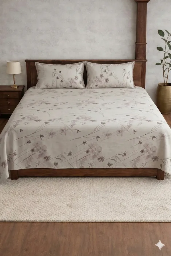 White_Cotton_Zella_Double_Bedsheet_With_210_Thread_Count