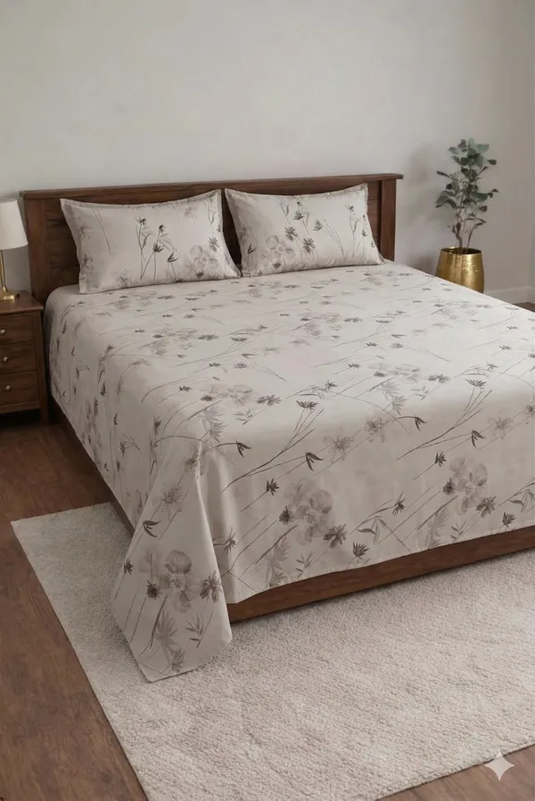 White_Cotton_Zella_Double_Bedsheet_With_210_Thread_Count