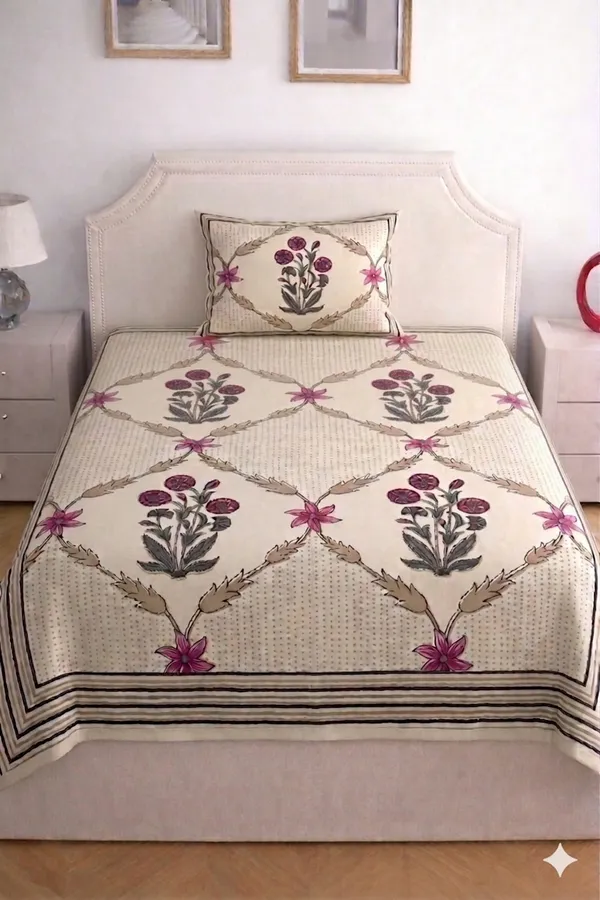 Multicolor_Cotton_Full_Jaal_Single_Bedsheet