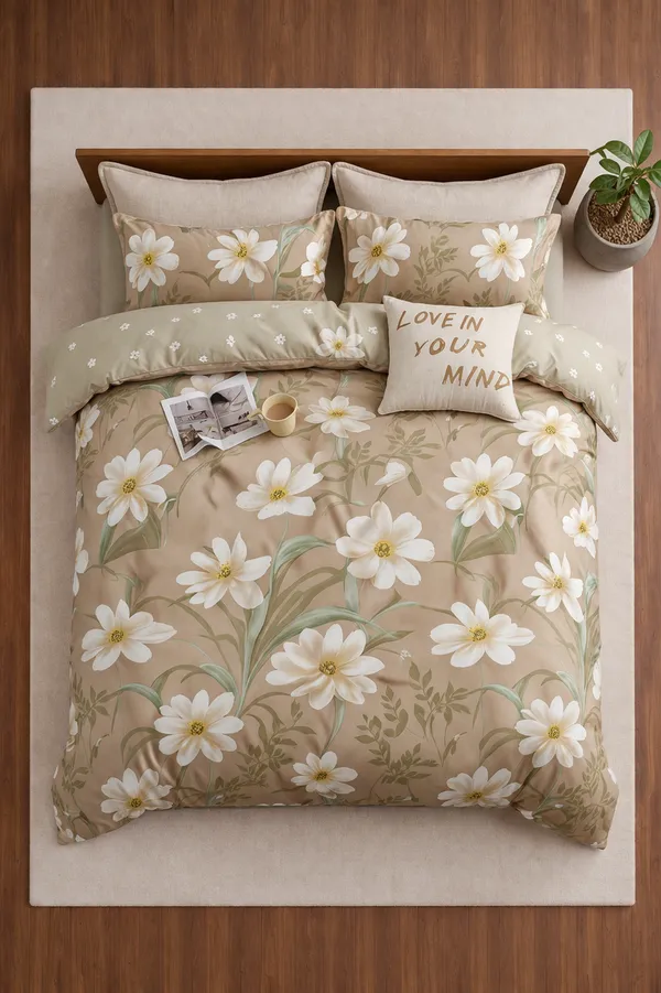Brown_Cotton_Stanley_Double_Bedsheet_With_210_Thread_Count